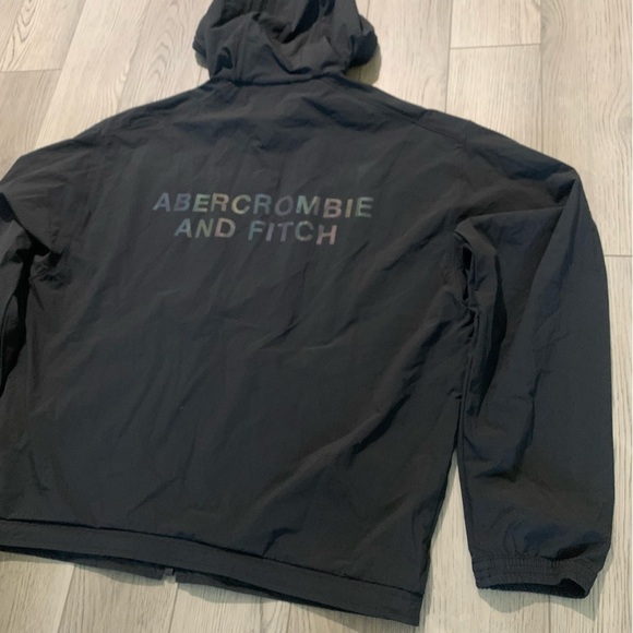 Men's Abercrombie & Fitch Reflective Rain Jacket Size Medium - Picture 6 of 9
